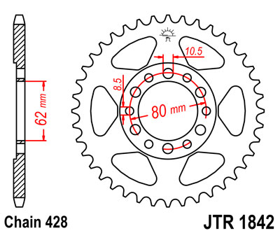 JT JTR1842.52 ZĘBATKA TYŁ-51511