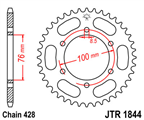 JT JTR1844.48 ZĘBATKA TYŁ