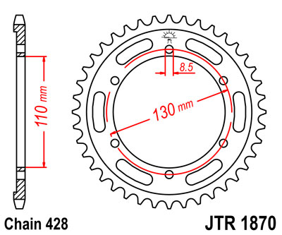 JT JTR1870.44 ZĘBATKA TYŁ-71696