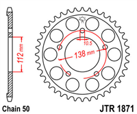 JT JTR1871.48 ZĘBATKA TYŁ-71694