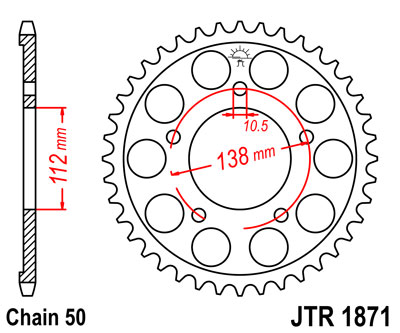 JT JTR1871.48 ZĘBATKA TYŁ-71694