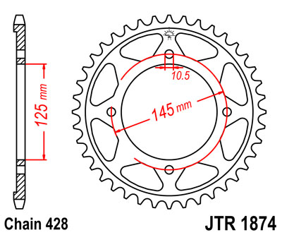 JT JTR1874.59 ZĘBATKA TYŁ-51515
