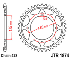 JT JTR1874.59 ZĘBATKA TYŁ