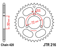 JT JTR216.37 ZĘBATKA TYŁ-71665