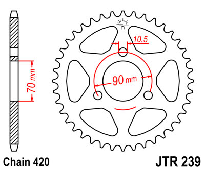 JT JTR239.42 ZĘBATKA TYŁ-51516