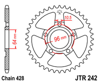 JT JTR242.53 ZĘBATKA TYŁ-51518