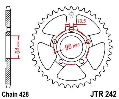 JT JTR242.53 ZĘBATKA TYŁ-51518