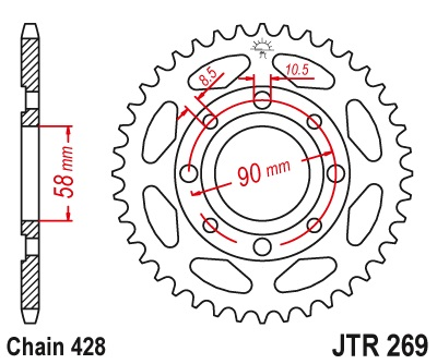 JT JTR269.41 ZĘBATKA TYŁ-66794