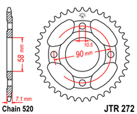JT JTR272.31 ZĘBATKA TYŁ-71625
