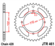 JT JTR461.50 ZĘBATKA TYŁ-71572