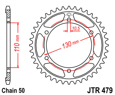JT JTR479.44 ZĘBATKA TYŁ-71548