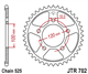 JT JTR702.42 ZĘBATKA TYŁ-71459