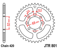 JT JTR801.33 ZĘBATKA TYŁ-51522