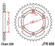 JT JTR808.44 ZĘBATKA TYŁ-71428