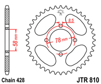 JT JTR810.49 ZĘBATKA TYŁ-51527