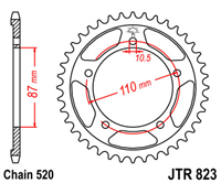 JT JTR823.46 ZĘBATKA TYŁ-71378