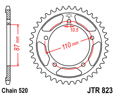 JT JTR823.46 ZĘBATKA TYŁ-71378
