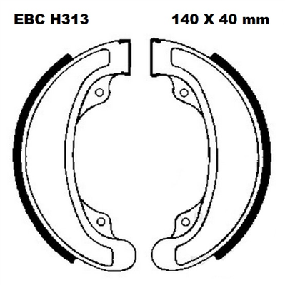EBC H313 SZCZĘKI HAMULCOWE-51489