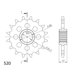 HONDA CL 500 A 2023-2025 napęd SUPERSPROX DID 520ZVMX HIPER wzmocniony-108111