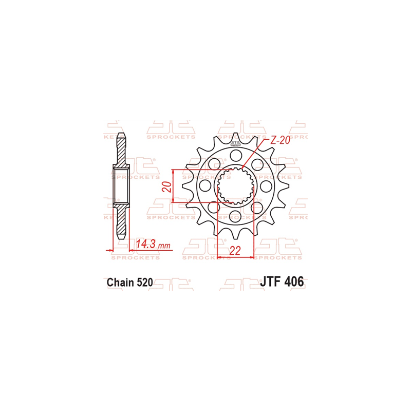 BMW G310 GS R 2016-2024 napęd SUPERSPROX łańcuch DID520NZ bezoringowy cross-108118