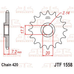 YAMAHA YZ 65 2018-2026 napęd SUPERSPROX łańcuch DID420NZ3 bezoringowy super-108125