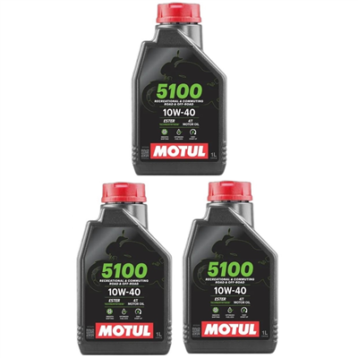 MOTUL 5100 10W40 MA2 4T 1L olej silnikowy półsyntetyczny 3 SZTUKI-108265