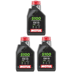 MOTUL 5100 10W40 MA2 4T 1L olej silnikowy półsyntetyczny 3 SZTUKI