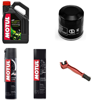 Zestaw: MOTUL 5100 10W40 4L + filtr MIW (MEIWA) + MOTUL C2+ smar do łańcucha z teflonem + MOTUL C1 CLEAN czyścik + szczotka-4642