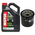 Olej MOTUL 5100 4T 10W40 4L + filtr oleju M.LINE 16097-1068/1070 (HF204)-53749