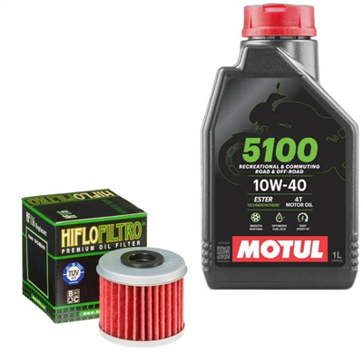 HM MOTO 300 CRE-F X IE 4T 2008-2010 olej+filtr-104448