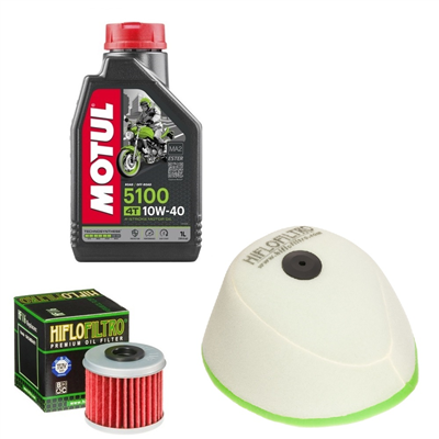 HM MOTO 250 CRE-F R 4T 2004-2009 olej+filtry-103958