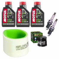 AWASAKI KVF 750 BRUTE-FORCE 4X4 QUAD 2005-2011 olej+filtry+świece-69126