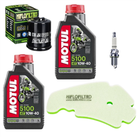 APRILIA 200 SPORT CITY 04-09 CUBE 08-13 olej+filtry+świeca-103750