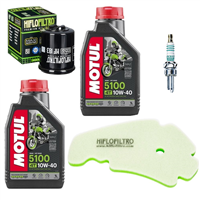 APRILIA 125 SR MAX 4T 12-17 olej+filtry+świeca-103773
