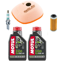 KTM SX-F 450 2011-2012 olej + filtry + świeca