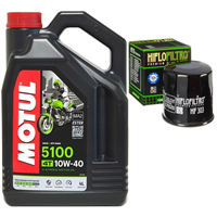 Olej MOTUL 5100 4T 10W40 4L + dowolny filtr oleju HIFLO