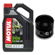 Olej MOTUL 5100 4T 10W40 4L + filtr oleju MIW (MEIWA) H1015 (HF204)-53800
