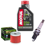 SUZUKI GS 125 1979-2000 olej + filtr HF131 + świeca X24ESR-U
