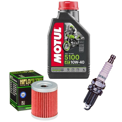 SUZUKI DR 125 SE / RAIDER 1986-2000 olej + filtr HF132 + świeca X24ESR-U-54096
