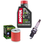 SUZUKI DR 125 SE / RAIDER 1986-2000 olej + filtr HF132 + świeca X24ESR-U