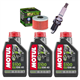 HONDA SLR 650 VIGOR (RD09) 97-00 olej + filtr HF112 + świeca-54294