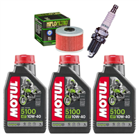 HONDA SLR 650 VIGOR (RD09) 97-00 olej + filtr HF112 + świeca