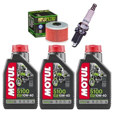 HONDA SLR 650 VIGOR (RD09) 97-00 olej + filtr HF112 + świeca-54294