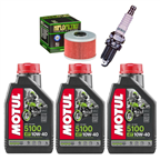 HONDA SLR 650 VIGOR (RD09) 97-00 olej + filtr HF112 + świeca