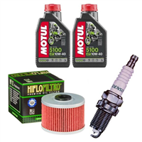 KAWASAKI BN 125 ELIMINATOR 98-09 olej + filtr HF112 + świeca-54303