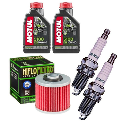 YAMAHA XV 125 VIRAGO 1997-2001 olej + filtr HF145 + świece-55072