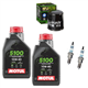 KAWASAKI 650 ER-6N ER-6F 13-16 EX650 NINJA 650R olej + filtr HF303 + świece-104808