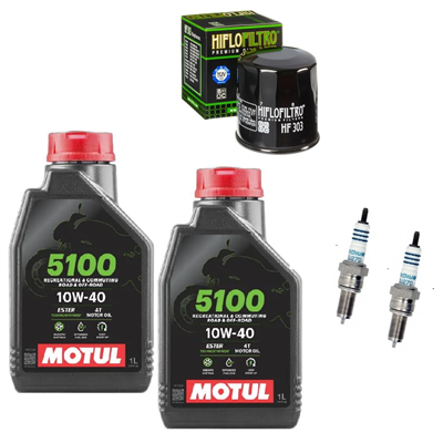 KAWASAKI 650 ER-6N ER-6F 13-16 EX650 NINJA 650R olej + filtr HF303 + świece-104808