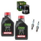 KAWASAKI 650 ER-6N ER-6F 13-16 EX650 NINJA 650R olej + filtr HF303 + świece