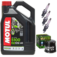 TRIUMPH 675 STREET-TRIPLE / R 2007-2015 olej + filtr HF204 + świece-55156